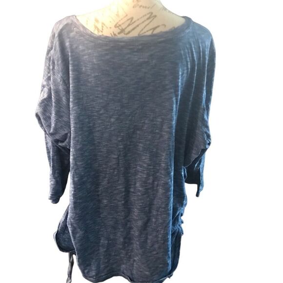 Gloria Vanderbilt Blue Blouse Gems Size 3X - Picture 4 of 10